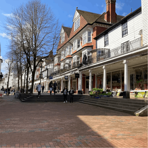 Visit Royal Tunbridge Wells, a twenty-minute drive away