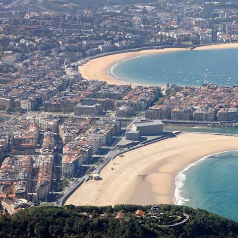 Step out your door and onto Zurriola beach