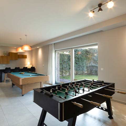 Get competitive in the games room