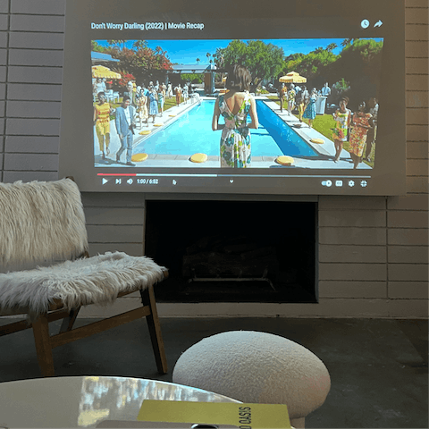 Make some popcorn for movie nights with the living room project