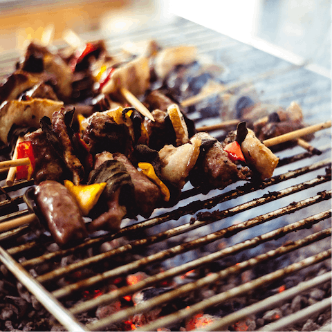 Heat up the barbecue to grill some fresh, local fare for lunch