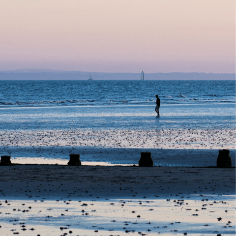 Take the short drive to East Wittering for a refreshing beach stroll
