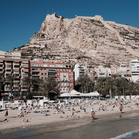 Stroll around the lively Calpe, a ten-minute drive away, and enjoy tapas, sangria, and live music
