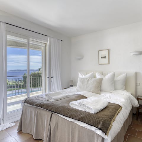 Wake up to sea views from some of the bedrooms