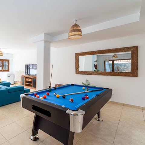 Get competitive with a game or two of pool