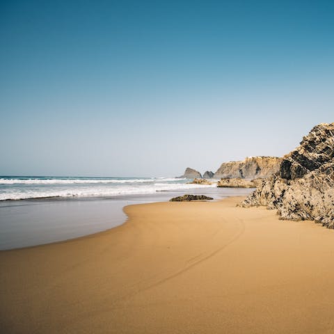 Pack your beach towel and sun cream and explore the Algarve's famously beautiful beaches