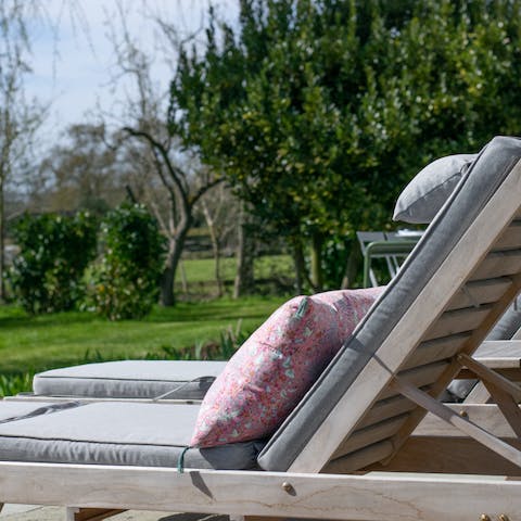 Bag yourself a lounger on the terrace and soak up the sunshine