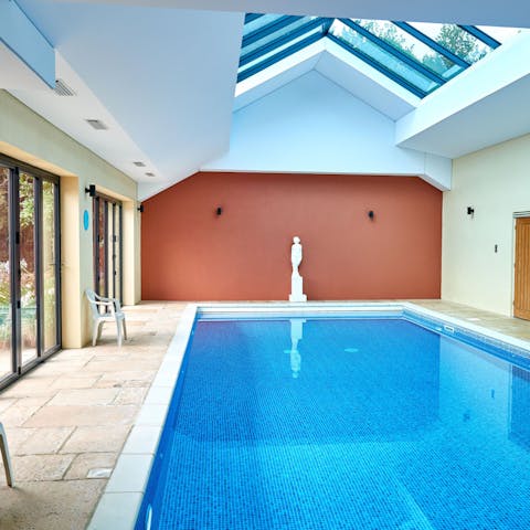 Treat yourself to an indoor heated pool and Turkish Hammam Spa