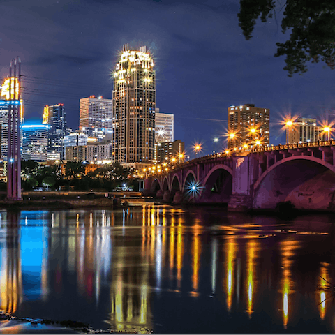 Go out and explore Uptown Minneapolis – Lake of the Isles is a twelve-minute walk away