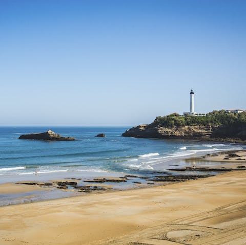 A stunning location on the Biarritz coast