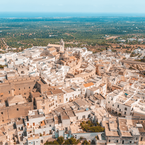 Experience southern Italian life in the beautiful city of Ostuni