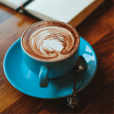 Soak up the atmosphere with a hot drink in a local cafe