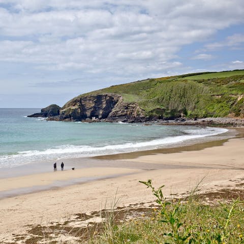 Stay within a few minutes' walk of Praa Sands Beach, a pretty stretch of white sand that's ideal for winter walks and summer sunbathing