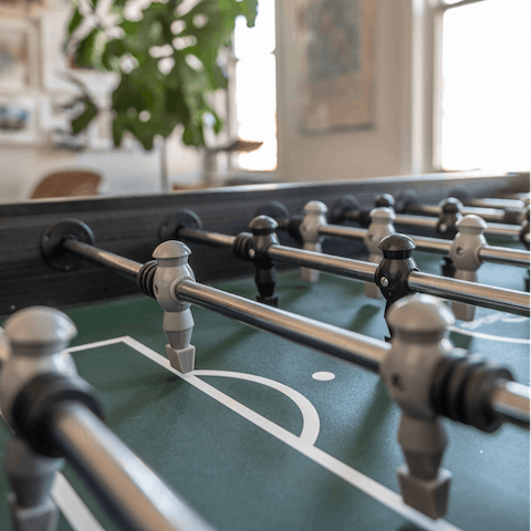 Get a little competitive on the foosball table