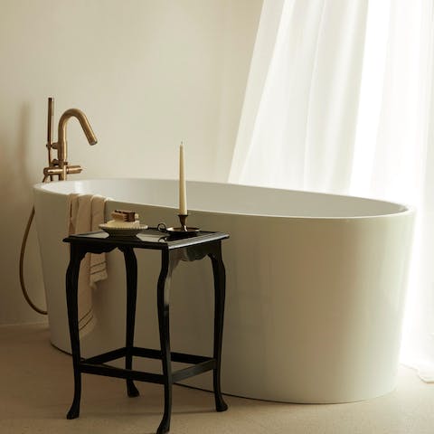 Draw yourself a hot bath after a long day and sink into the calm water as your muscles relax