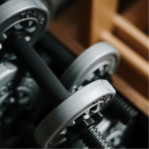 Bank a workout in the shared gym