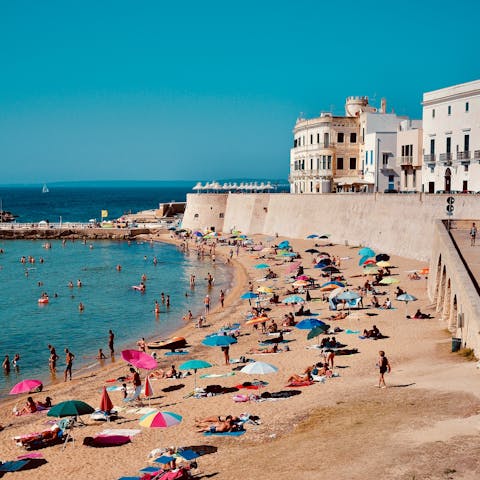 Head for a day at the beach in nearly Gallipoli - just 10km away