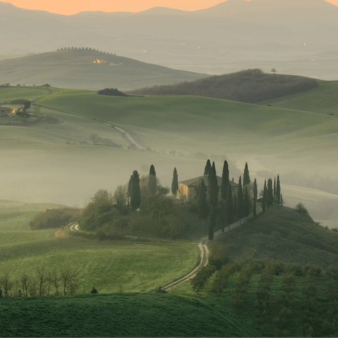 Explore Tuscany, including  pretty Siena
