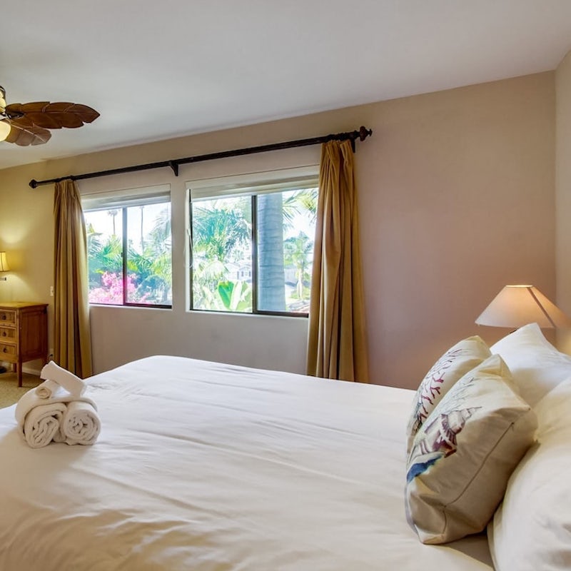 Wake up to bright, green views