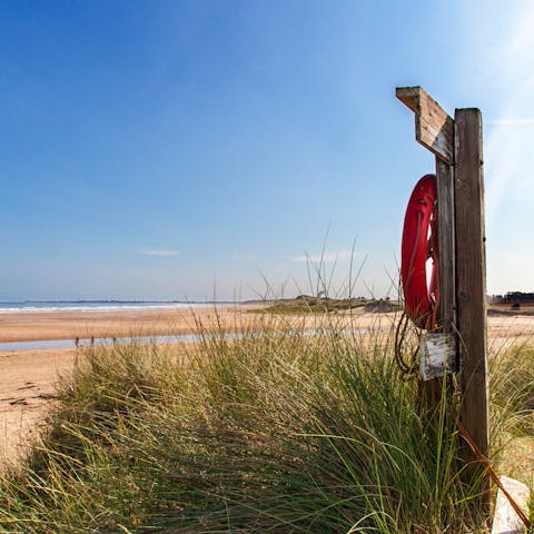 Stay on the Nothumberland Coast and explore the empty beaches