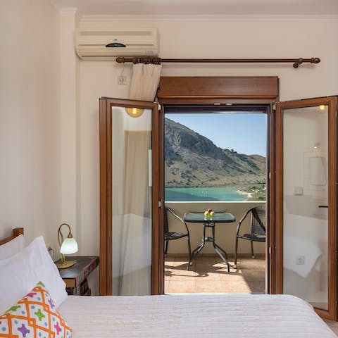 Wake up in the main bedroom and step straight out onto its balcony for dreamy vistas first thing