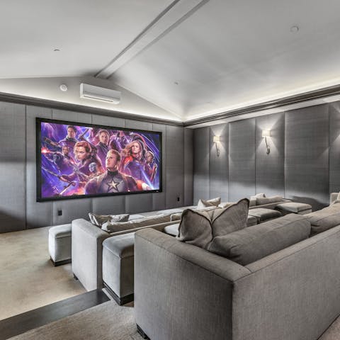 Enjoy a cosy film night in the movie room – don't forget the popcorn