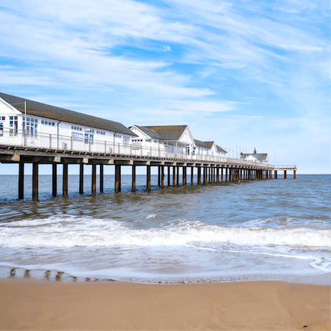 Take a breezy, eight-minute stroll down to the historic Southwold Pier