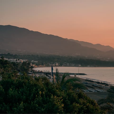 Explore the nearby Golden Mile, connecting Marbella town and Puerto Banús