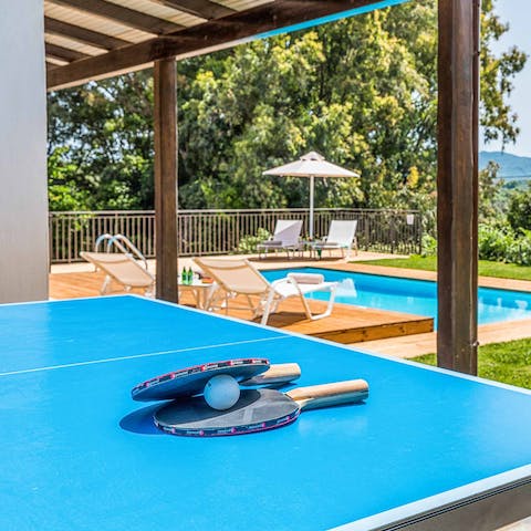 Get competitive over a round of ping pong