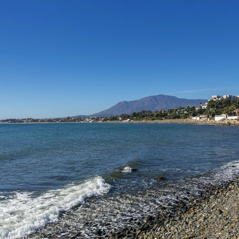 Swim in the waters off the Costa del Sol coast, just a short walk from your apartment