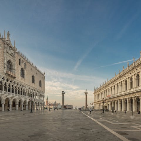 Wander through St Mark's Square at the end of the day, once the crowds have dispersed