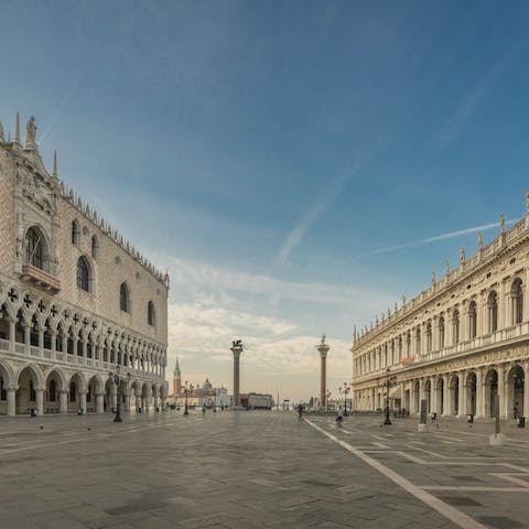 Wander through St Mark's Square at the end of the day, once the crowds have dispersed