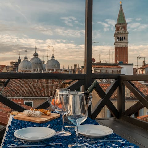 Pour yourself an aperitivo and appreciate the jaw-dropping vista