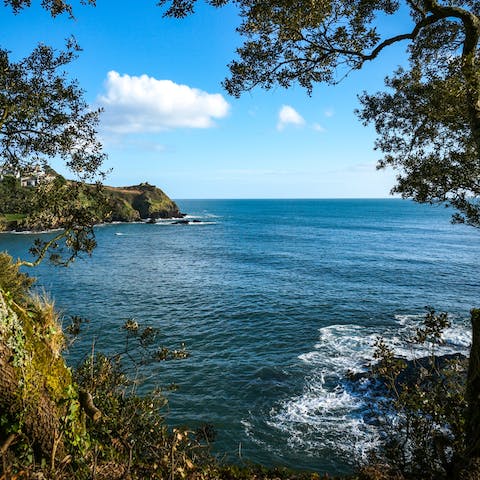 Walk to Readymoney Cove in around five minutes