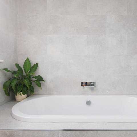 Treat yourself to a luxurious soak in the tub and let all your worries melt away