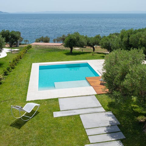 Take a dip in your pool to escape the heat of the afternoon