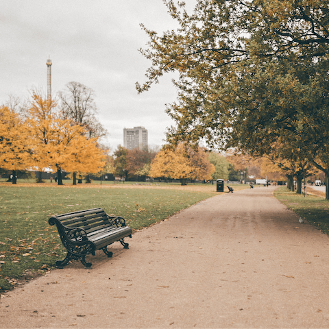 Head over to nearby Hyde Park for a leisurely stroll