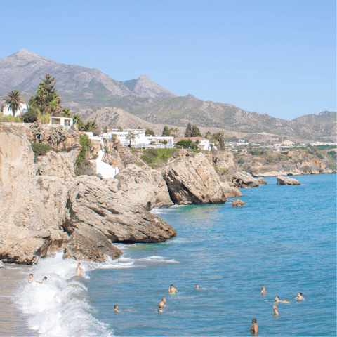 Pack a beach bag and explore the Costa del Sol – just a short drive away