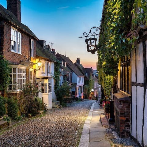 Visit Rye's charming tearooms and traditional pubs