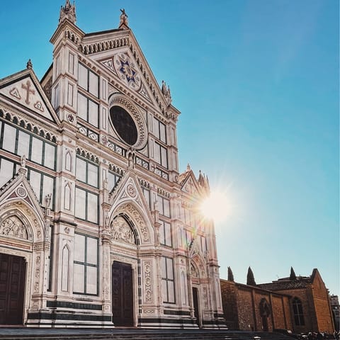 Visit Piazza Santa Croce in less than ten-minutes on foot 