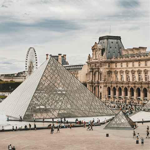 Spend the day at the Louvre, a fifteen-minute walk away