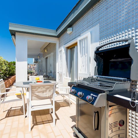 Get the grill going on the terrace for a feast outside