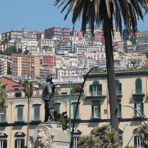 Stay in the leafy suburb of Vomero, a ten-minute metro ride from central Naples