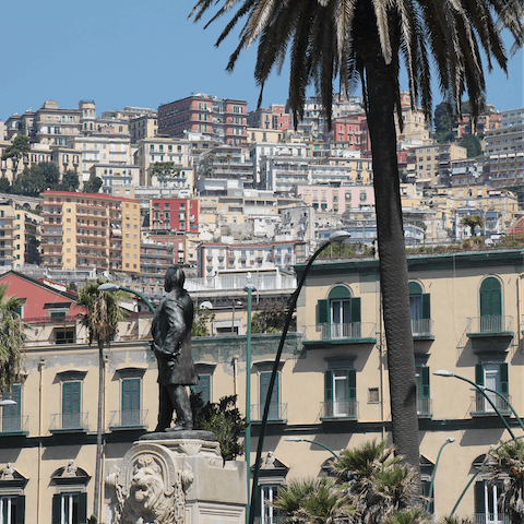 Stay in the leafy suburb of Vomero, a ten-minute metro ride from central Naples