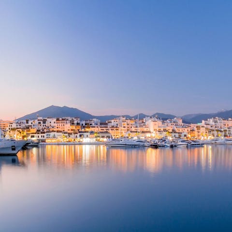 Take a stroll along Marbella's gorgeous coastline