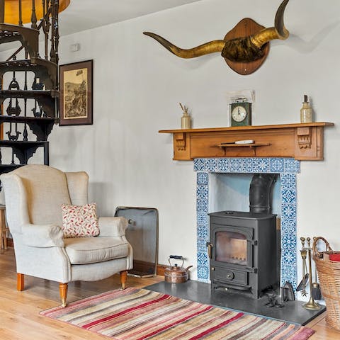 Cosy up by the log burner when the Cumbrian weather turns colder