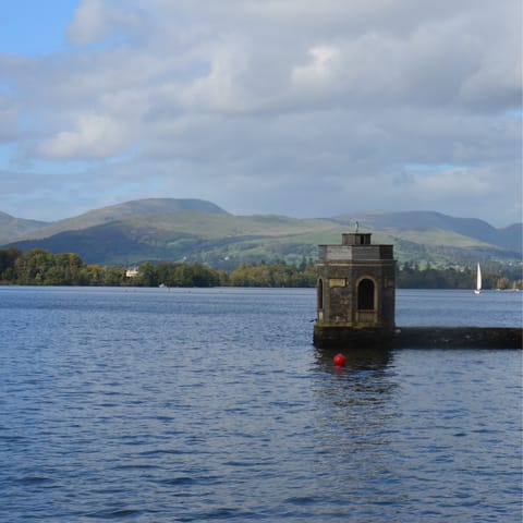 Take a boat trip across Lake Windermere, 6 miles away