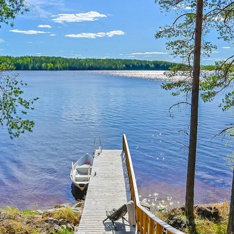 Sit by Lake Muuruejärvi and take in the views
