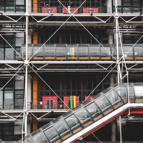 Visit the Centre Pompidou – a twenty-minute walk away