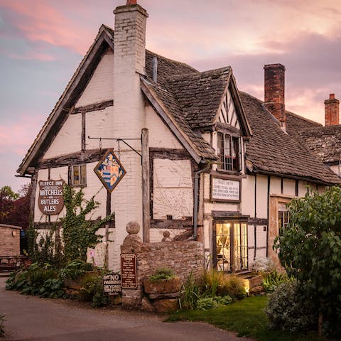 Visit your neighbour, The Fleece Inn, for a delicious meal